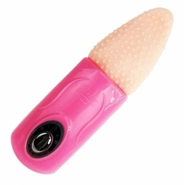 Baile Tongue Massager 3V Flexible Silicone Multi-Speed Pink