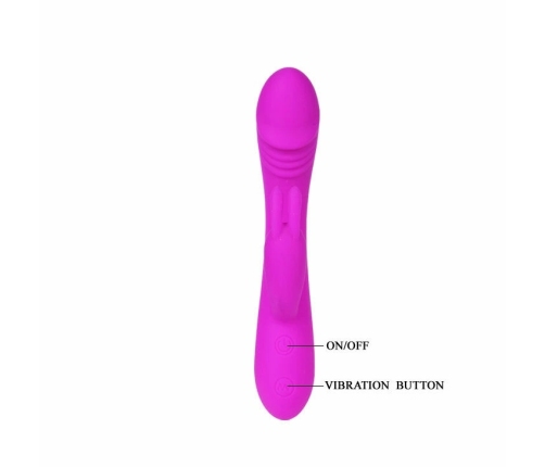 Pretty Love Hunter Intimate Dual Motor Silicone Device 30 Modes Pink