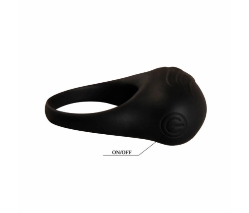 Pretty Love Bertram Black Silicone Vibrating Pleasure Ring 100% Medical Grade