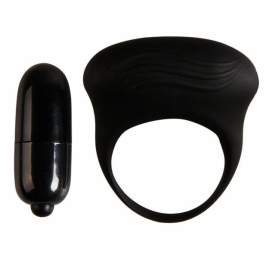 Pretty Love Bertram Black Silicone Vibrating Pleasure Ring 100% Medical Grade