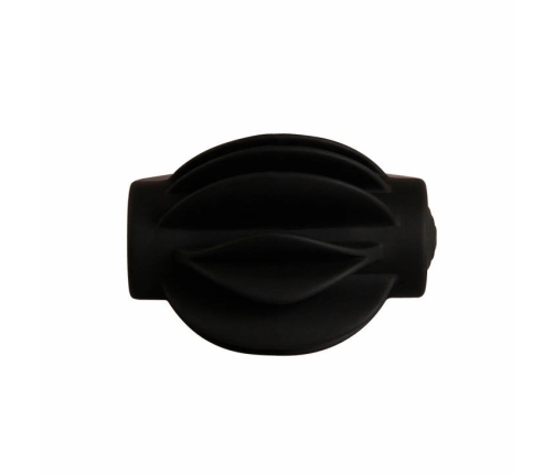 Pretty Love Chester Black Silicone Vibrating Ring - Ergonomic Design