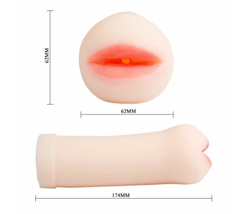 Baile Passion Lady Oral-Style TPR Intimate Device, Flexible Texture