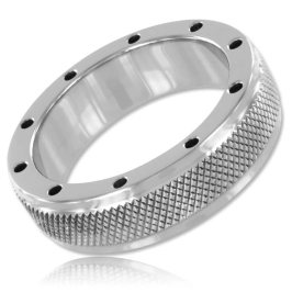 METAL HARD Steel Anatomical Intimate Ring 40mm Ergonomic Design