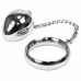 Metal Hard Stainless Steel Ring 50mm with Chain and Ball Attachment