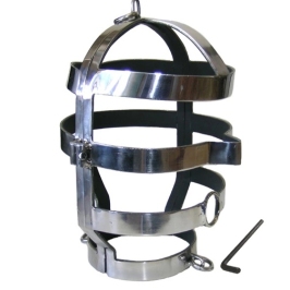 METAL HARD Steel Neck Mask with Adjustable Collar System