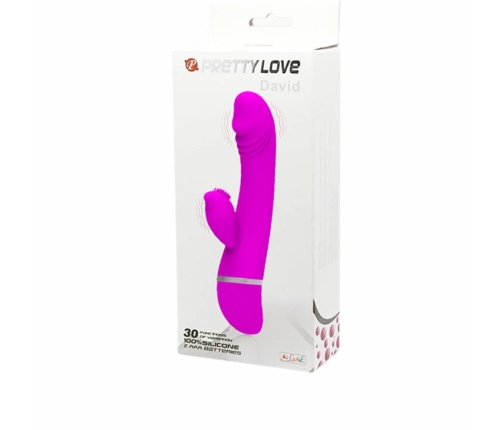 Pretty Love David Dual-Motor Intimate Machine with 30 Modes, Pink, 185mm