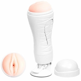 Crazy Bull Flora Rechargeable Intimate Machine with Suction Base 28.3cm White