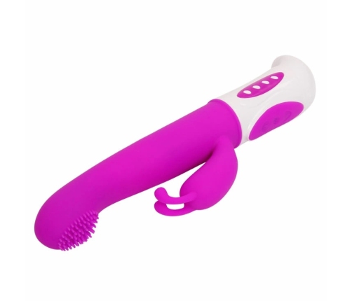 Pretty Love Hugh Rabbit Lilac - Dual Motor Silicone Intimate Device, 22.5cm
