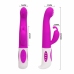 Pretty Love Hugh Rabbit Lilac - Dual Motor Silicone Intimate Device, 22.5cm