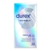 Durex Invisible Extra Thin 12-Pack - Ultra-Fine, Regular Size, Silicone Lubricated