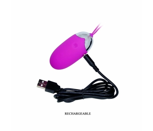 Pretty Love Berger 12-Mode Remote-Controlled Egg Stimulator, Pink