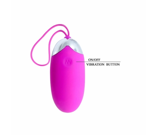 Pretty Love Berger 12-Mode Remote-Controlled Egg Stimulator, Pink