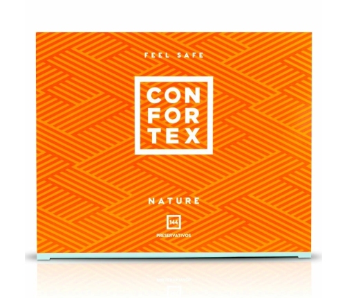 Confortex Nature 144-Pack Premium Latex Protective Sheaths 53mm