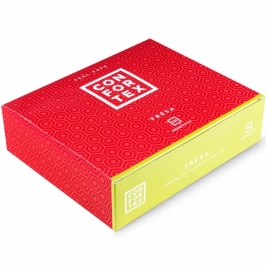 Confortex Strawberry Scented Anatomical Condoms 144 pcs Pink Transparent