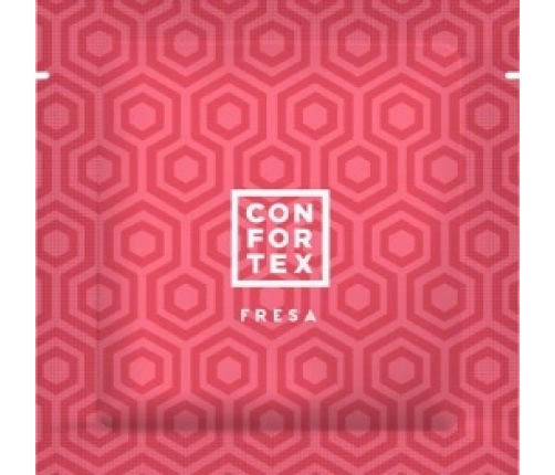 Confortex Strawberry Scented Anatomical Condoms 144 pcs Pink Transparent