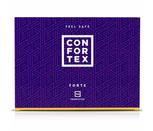 Confortex Nature Forte Premium Latex Condoms 144-Pack CE Certified