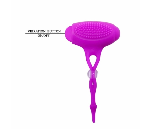 Pretty Love Bancroft Vibrating Silicone Nipple System, 2 pcs, Black