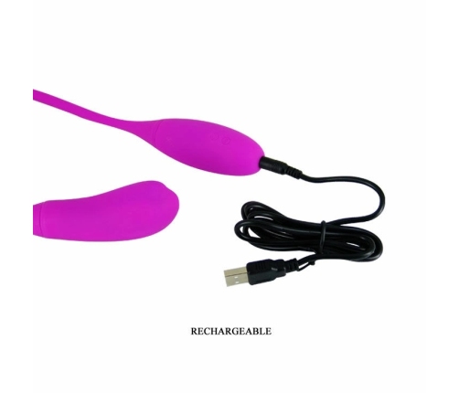Pretty Love Smart Snaky 7+3 Vibration Flexible Dual-End Silicone Model