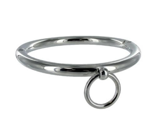 Metal Hard Steel Collar with O-Ring, 18 cm, Shiny Finish, Adjustable