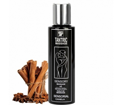 EROS-ART Tantric Massage Oil Cinnamon Aroma 100ml - Plant-Based Formula