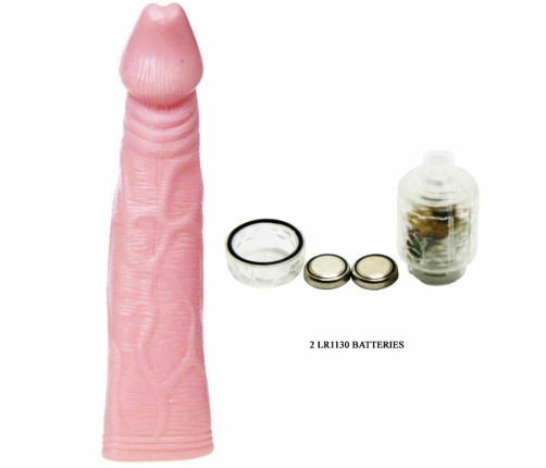 Baile Fantasy Vibe Extension TPR Model with Vibrating Tip 18cm