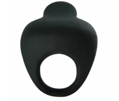 Pretty Love Thimble Black Silicone Vibrating Ring - Adjustable System