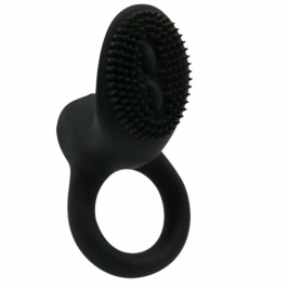 Pretty Love Cobra Silicone Vibrating Ring Black 7cm Adjustable Fit