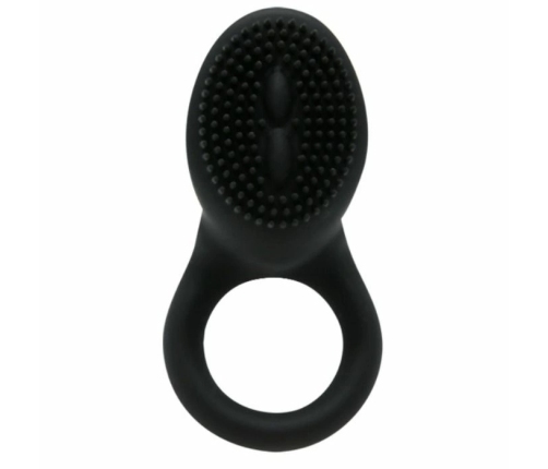 Pretty Love Cobra Silicone Vibrating Ring Black 7cm Adjustable Fit