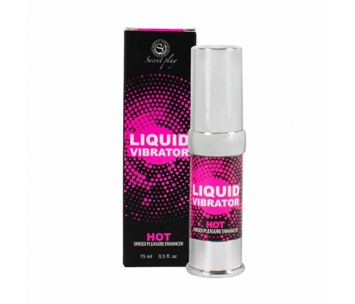 Secret Play Liquid Vibrator Intimate Gel Strawberry 15ml Vegan Airless