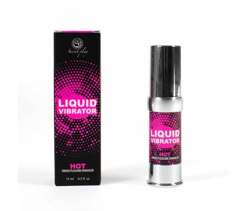 Secret Play Liquid Vibrator Intimate Gel Strawberry 15ml Vegan Airless