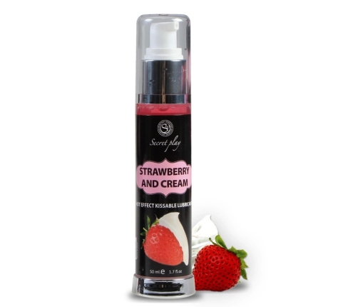 Secret Play 2-in-1 Intimate Gel with Heat Effect Strawberry & Cream 50ml