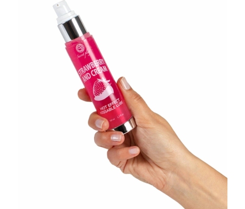 Secret Play 2-in-1 Intimate Gel with Heat Effect Strawberry & Cream 50ml
