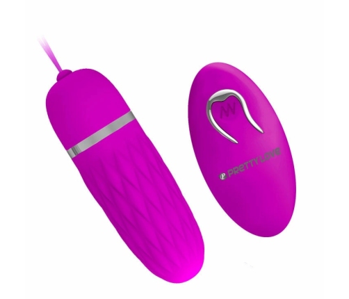 Pretty Love Flirtation Dawn Lilac Silicone Remote Vibrating Egg 12 Modes