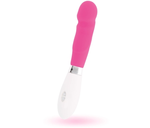 Glossy Paul Pink Vibrator - 10-Mode, Waterproof, 12cm, Silicone