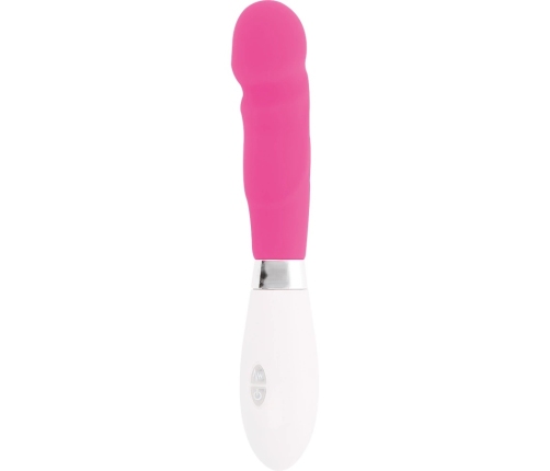 Glossy Paul Pink Vibrator - 10-Mode, Waterproof, 12cm, Silicone
