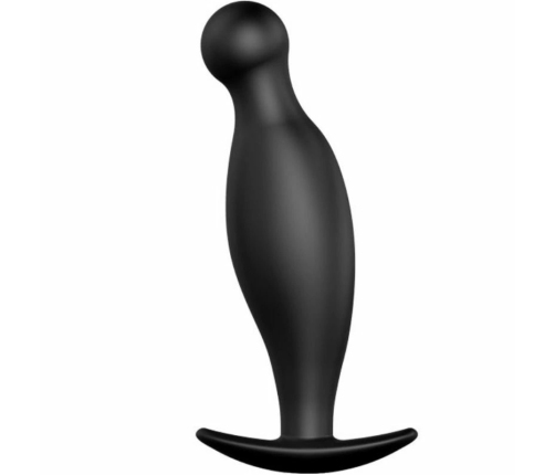 Pretty Love Silicone Anal Plug 11.7 cm Black Ergonomic Handle Design