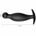 Pretty Love Silicone Anal Plug 11.7 cm Black Ergonomic Handle Design