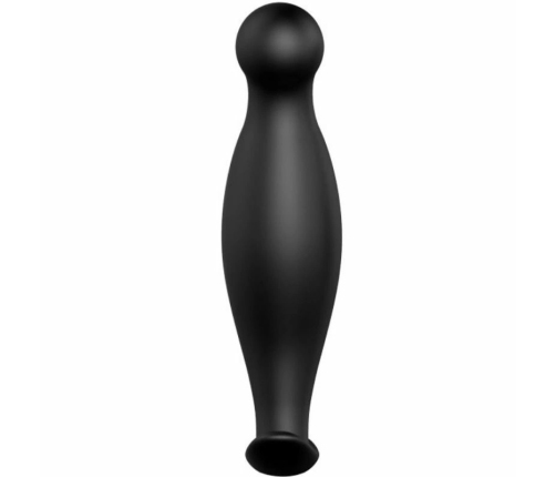 Pretty Love Silicone Anal Plug 11.7 cm Black Ergonomic Handle Design
