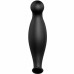 Pretty Love Silicone Anal Plug 11.7 cm Black Ergonomic Handle Design