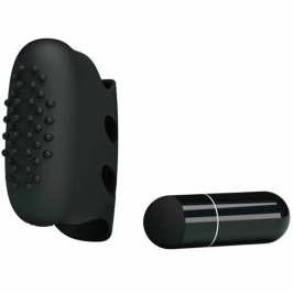Pretty Love Flirtation Steward Black - Vibrating Silicone Finger Device