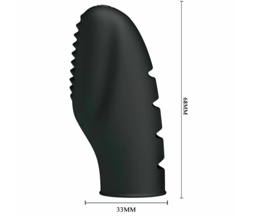Pretty Love Flirtation Stanford Black - Silicone Vibrating Finger Device