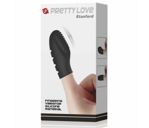 Pretty Love Flirtation Stanford Black - Silicone Vibrating Finger Device