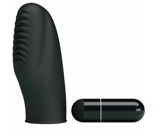 Pretty Love Flirtation Stanford Black - Silicone Vibrating Finger Device