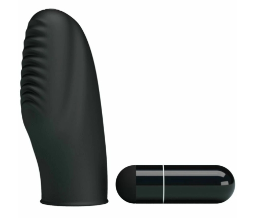 Pretty Love Flirtation Stanford Black - Silicone Vibrating Finger Device