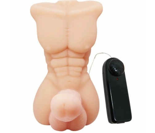 Baile Temptation Bigger Man Vibrating Torso Model, Multi-Speed, TPR/ABS