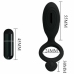 Pretty Love Ethel Black Silicone Vibrating Intimate Ring