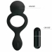 Pretty Love Ethel Black Silicone Vibrating Intimate Ring