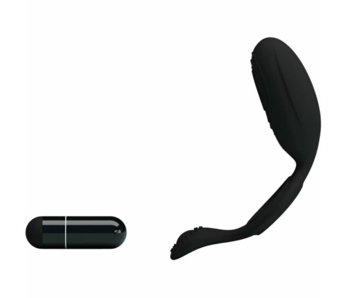 Pretty Love Ethel Black Silicone Vibrating Intimate Ring