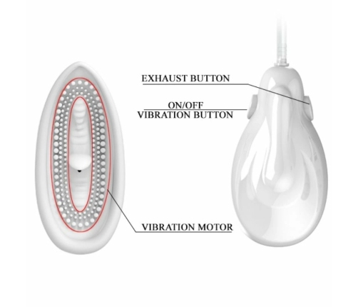 Pretty Love Passionate Lover Suction & Vibration Intimate Device Pink