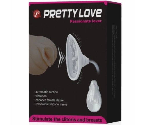 Pretty Love Passionate Lover Suction & Vibration Intimate Device Pink
